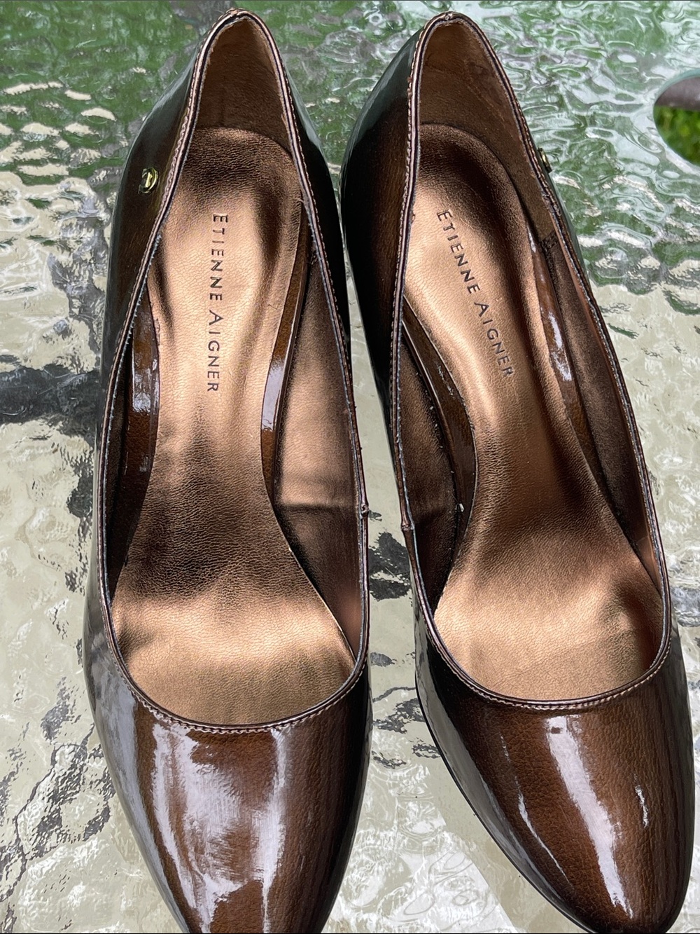 NWOT Etienne Aigner “Haven” Bronze Pumps  9M - Picture 2 of 14